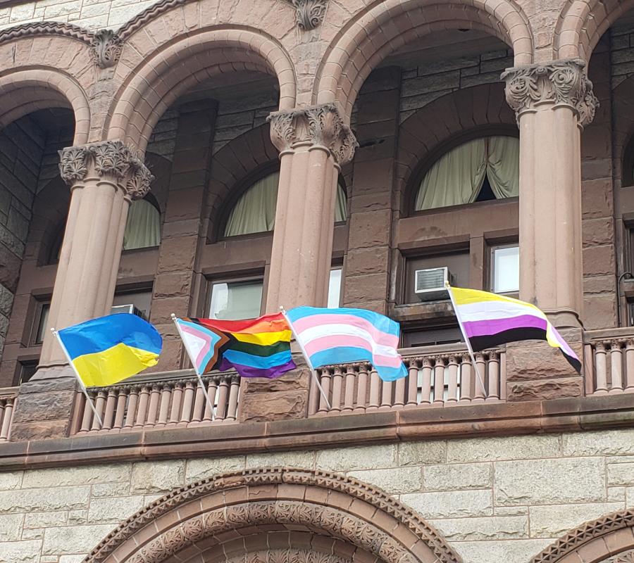 Pride Flag City Hall