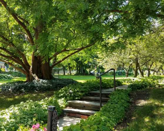 Ten Broeck Mansion gardens