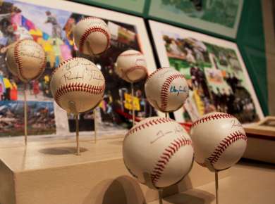Autographed baseballs