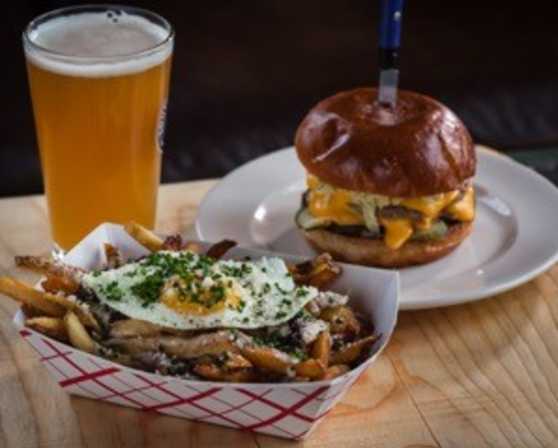 burger and beer