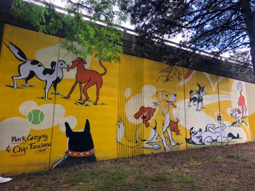 Olde English Dog Park Mural