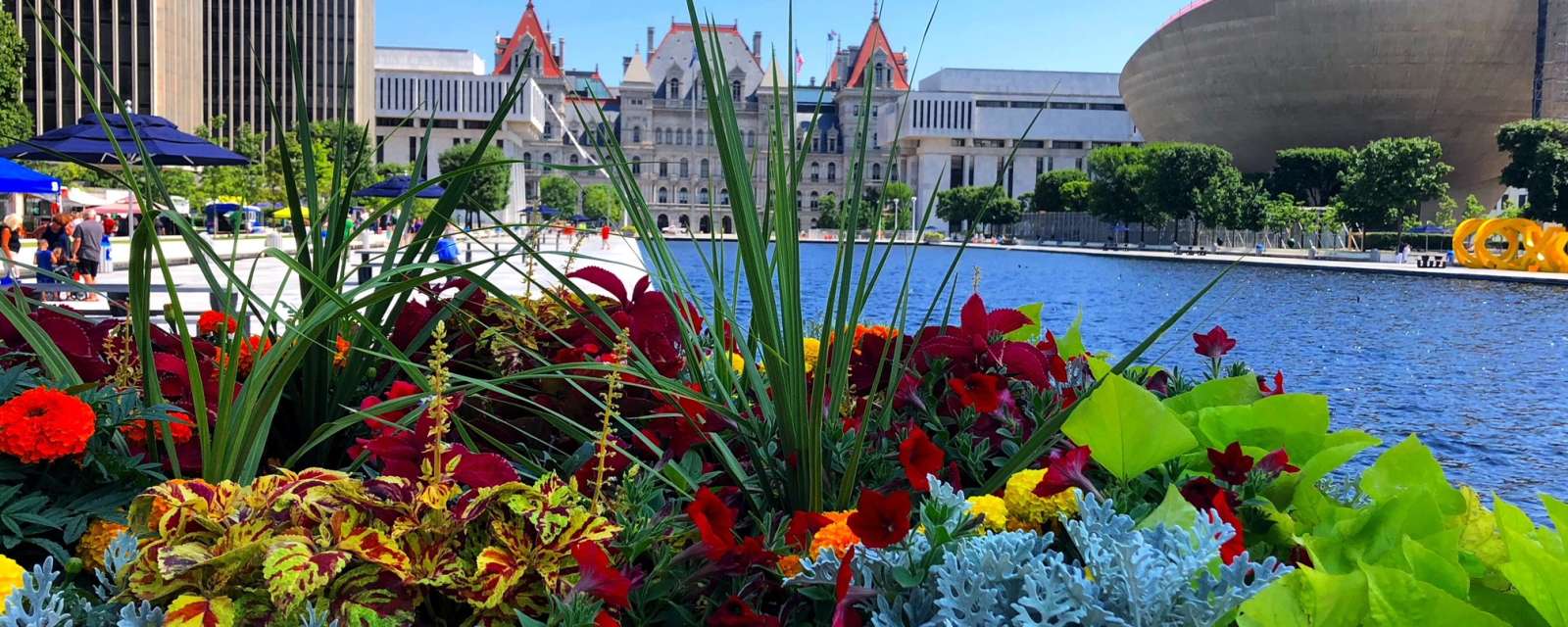 Empire State Plaza summer