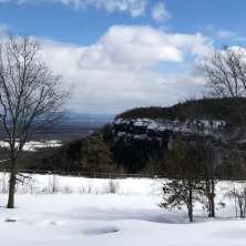 John Boyd Thacher Park in winter