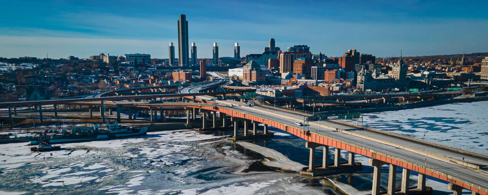 Albany Skyline Winter