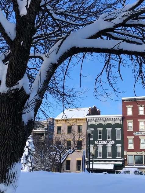 Downtown in Snow