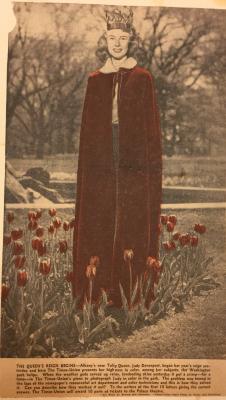 Albany Institute: “The Crimson Velvet Robe of State” Newspaper Clipping