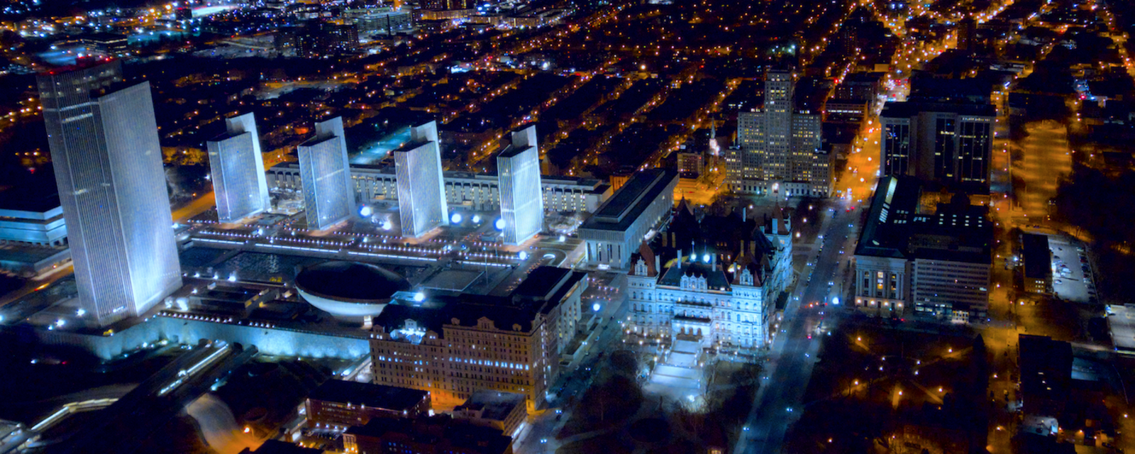 Downtown Albany at Night
